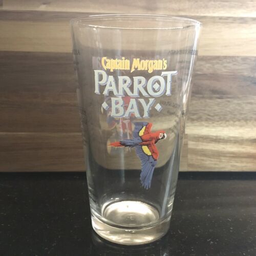 Captain Morgan Parrot Bay Rum Glass Cocktail Beer Barware 4 Original Recipes