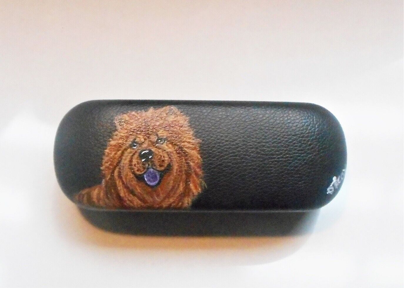Chow Chow dog Eyeglass Glasses Spectacles Case Hand Painted