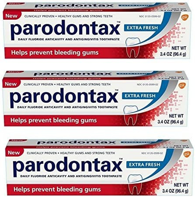 Extra Fresh Toothpaste for Bleeding Gums, 3.4 Oz (Pack Of3)