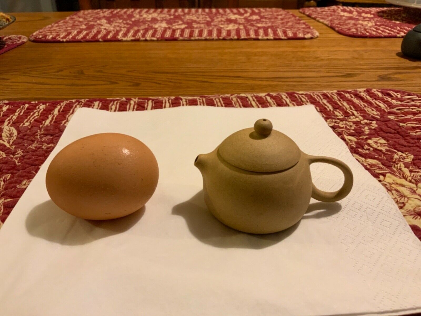 1.7oz Miniature Teapot Tea Pot Xishi Yixing Zisha Pots Signed 2” High X 3” Long