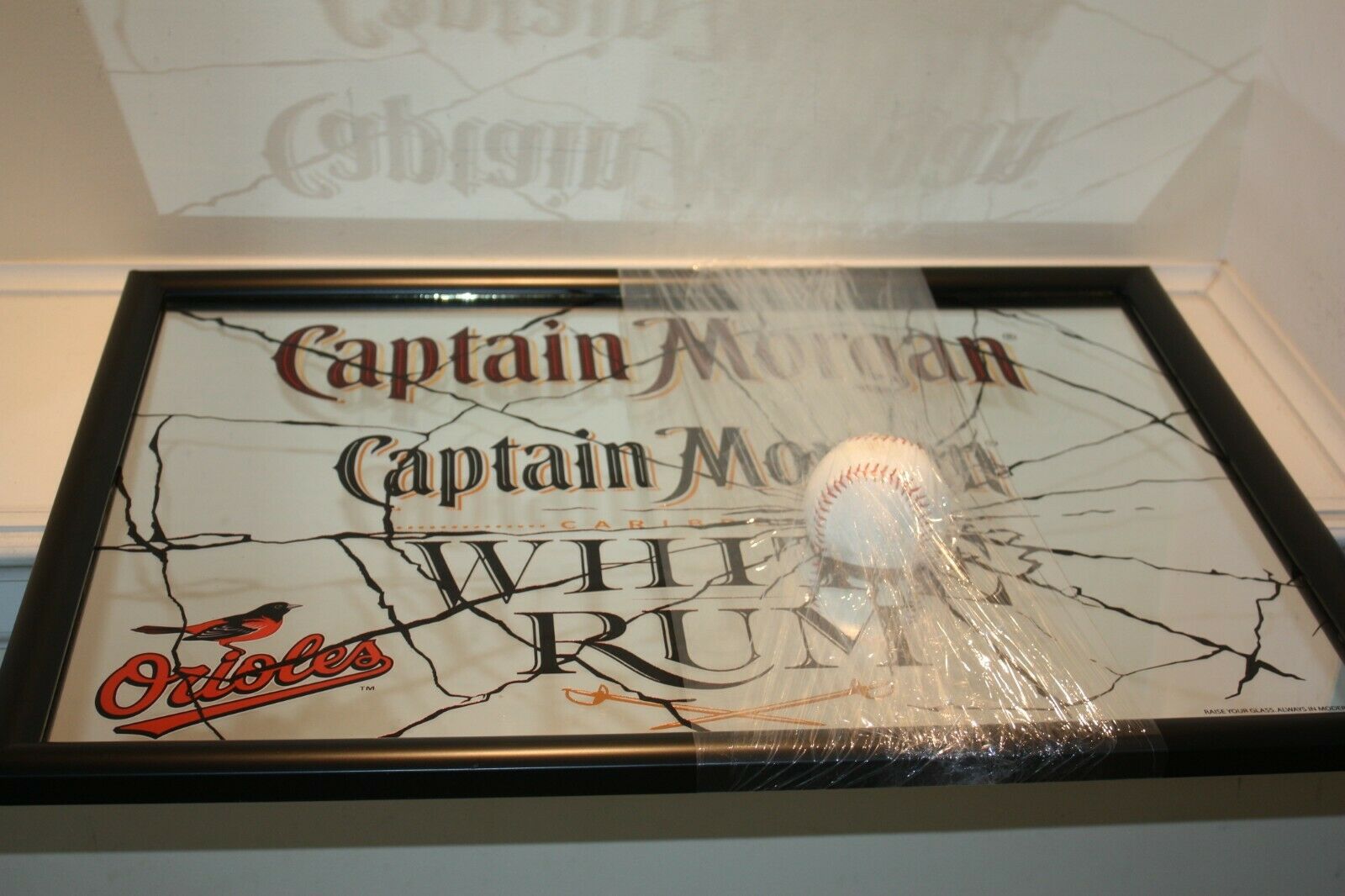Baltimore Orioles Captain Morgan Mirror Sign