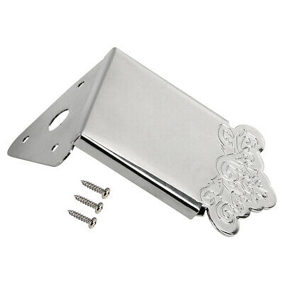 Mandolin Tailpiece For Mandolin Replacement Parts With Cover Chrome Plated