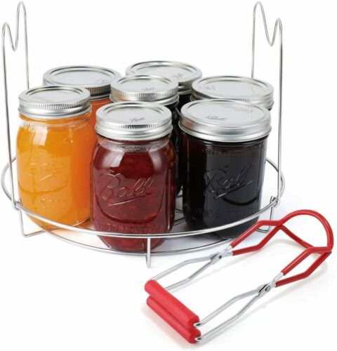 Stainless Steel Canning Rack Canning Tongs For Mason Jars (jars Not Included)