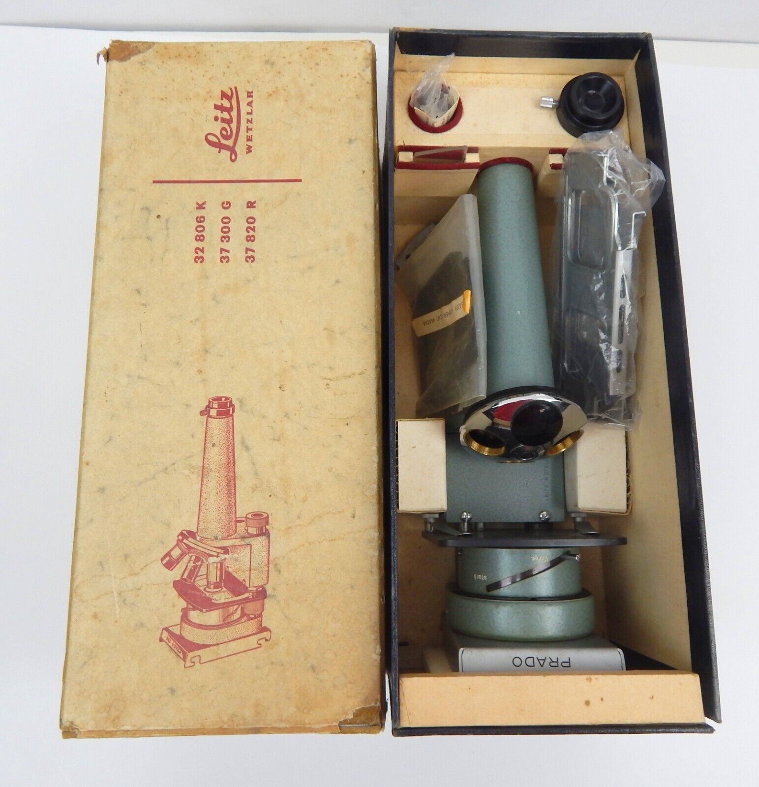 Ernst Weitz Wetzlar Projector Microscope Lens 32 806K Proj-OK H4X Vintage