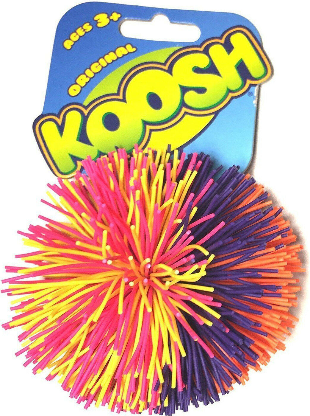 3.5" Koosh Ball Toy Hasbro Oddzon Fidget Natural Latex Rubber Stress Relax New