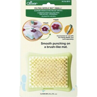 Clover Felting Needle Mat - Small - Smooth Punching On A Brush-like Mat