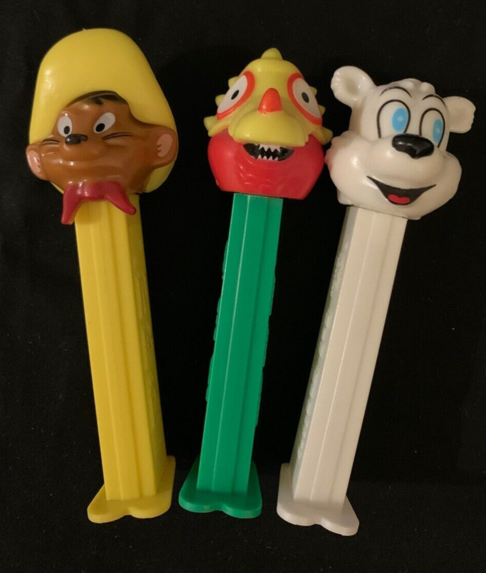 Lot Of Three Vintage Pez Made In Hungary