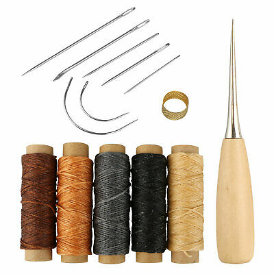 Upholstery Carpet Leather Canvas Repair Curved Hand Sewing Needles Kit Jian