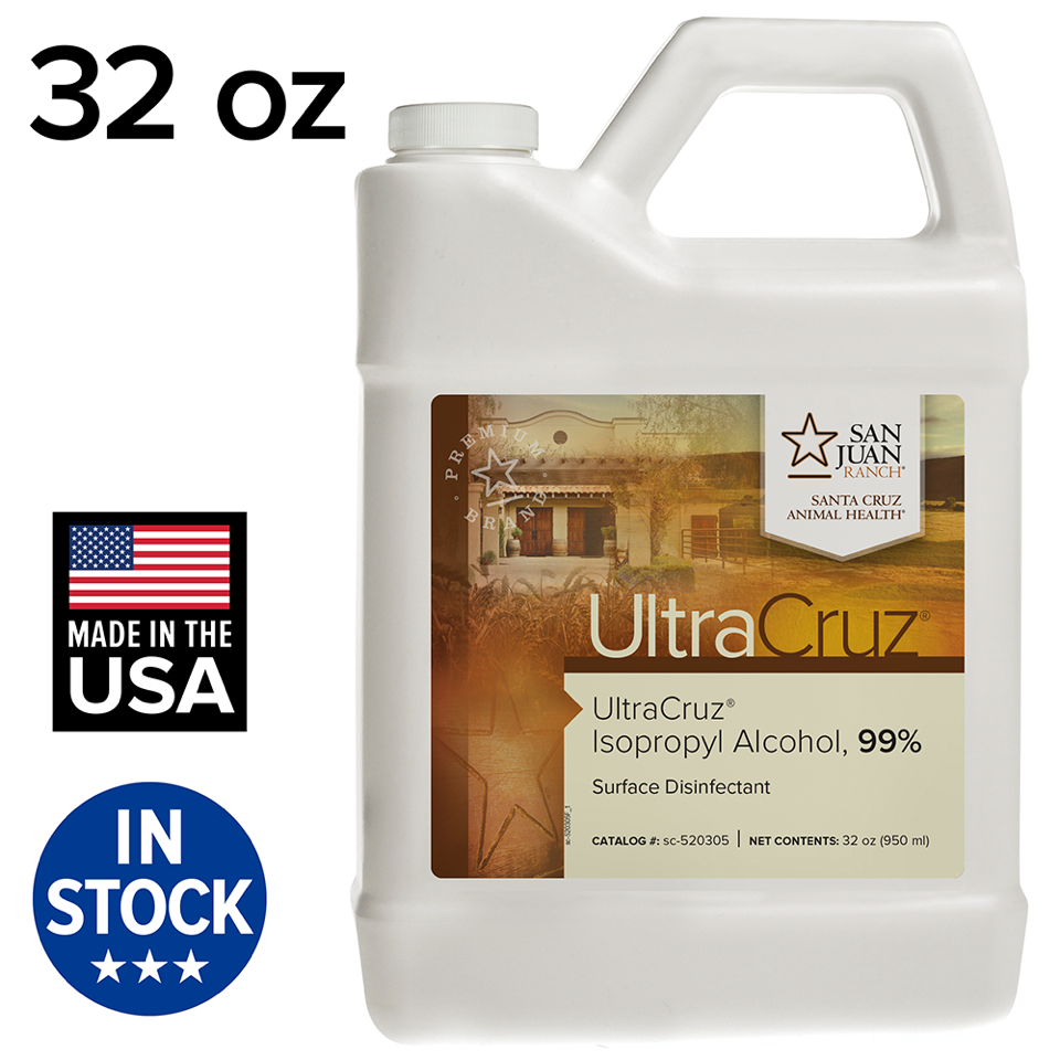 Ultracruz Isopropyl Alcohol, 99%, 32 Oz