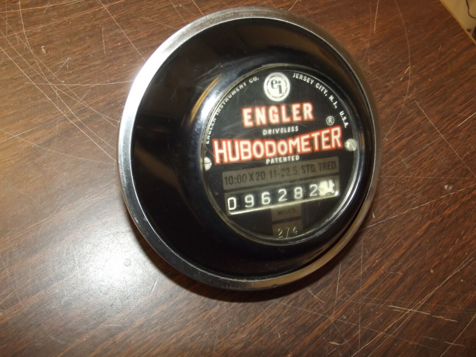 Vintage Engler  Driveless Hubodometer 10.00-20  11-22.5 Std Tred  Works