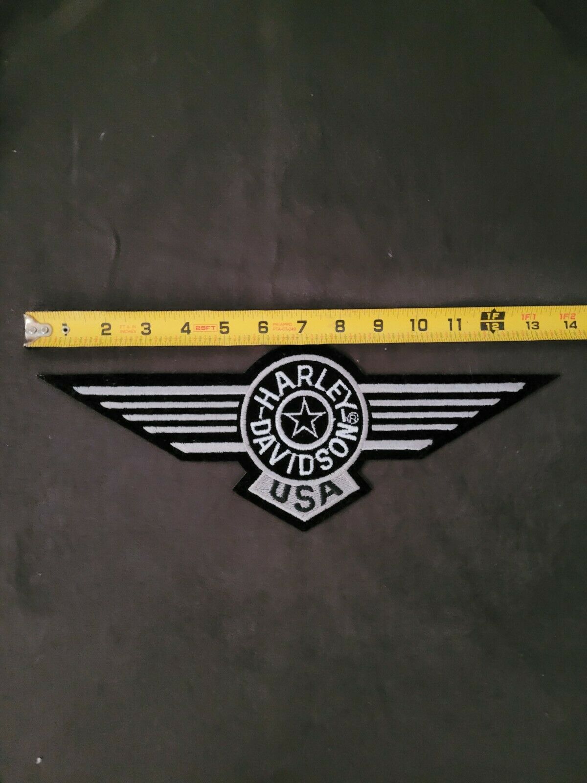 Rare 14" Harley Davidson Star Patch New Embroidered Iron On Or Sew