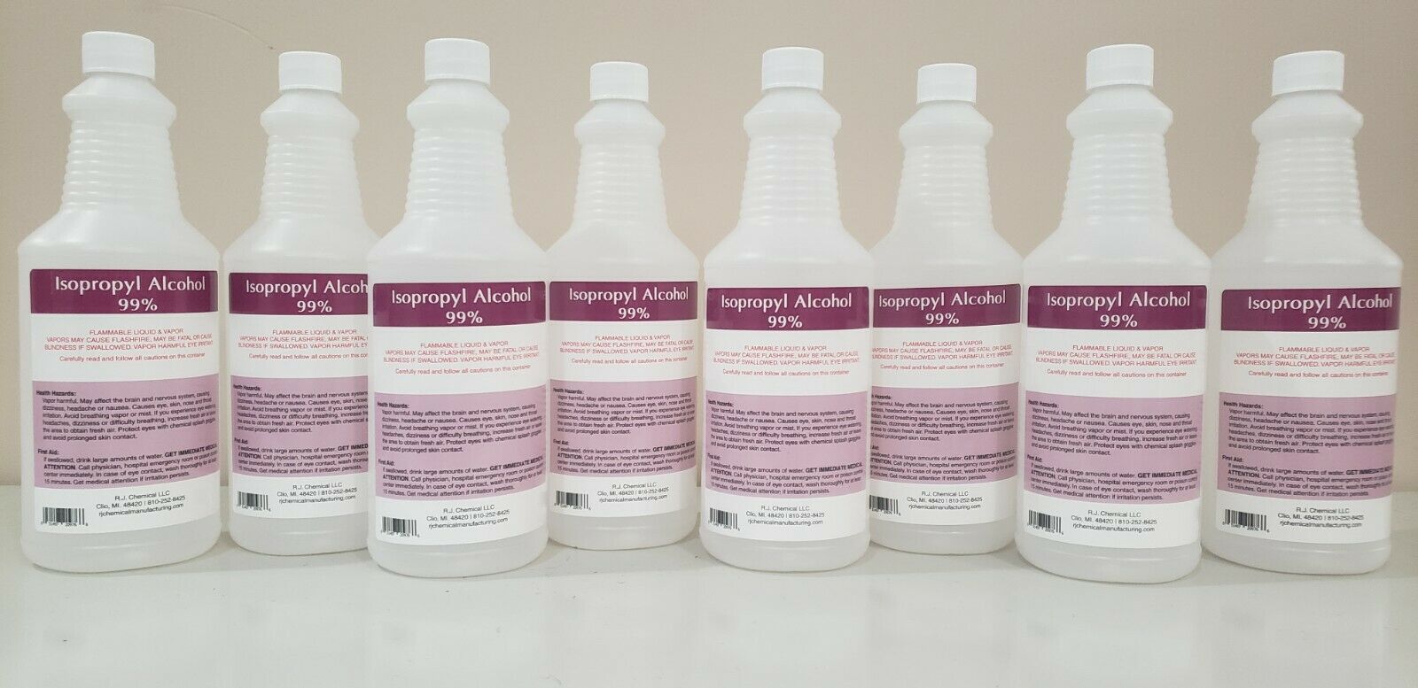 Isopropyl Alcohol 99% - No Impurities 2 Gallons Packed In 8 Quart Bottle