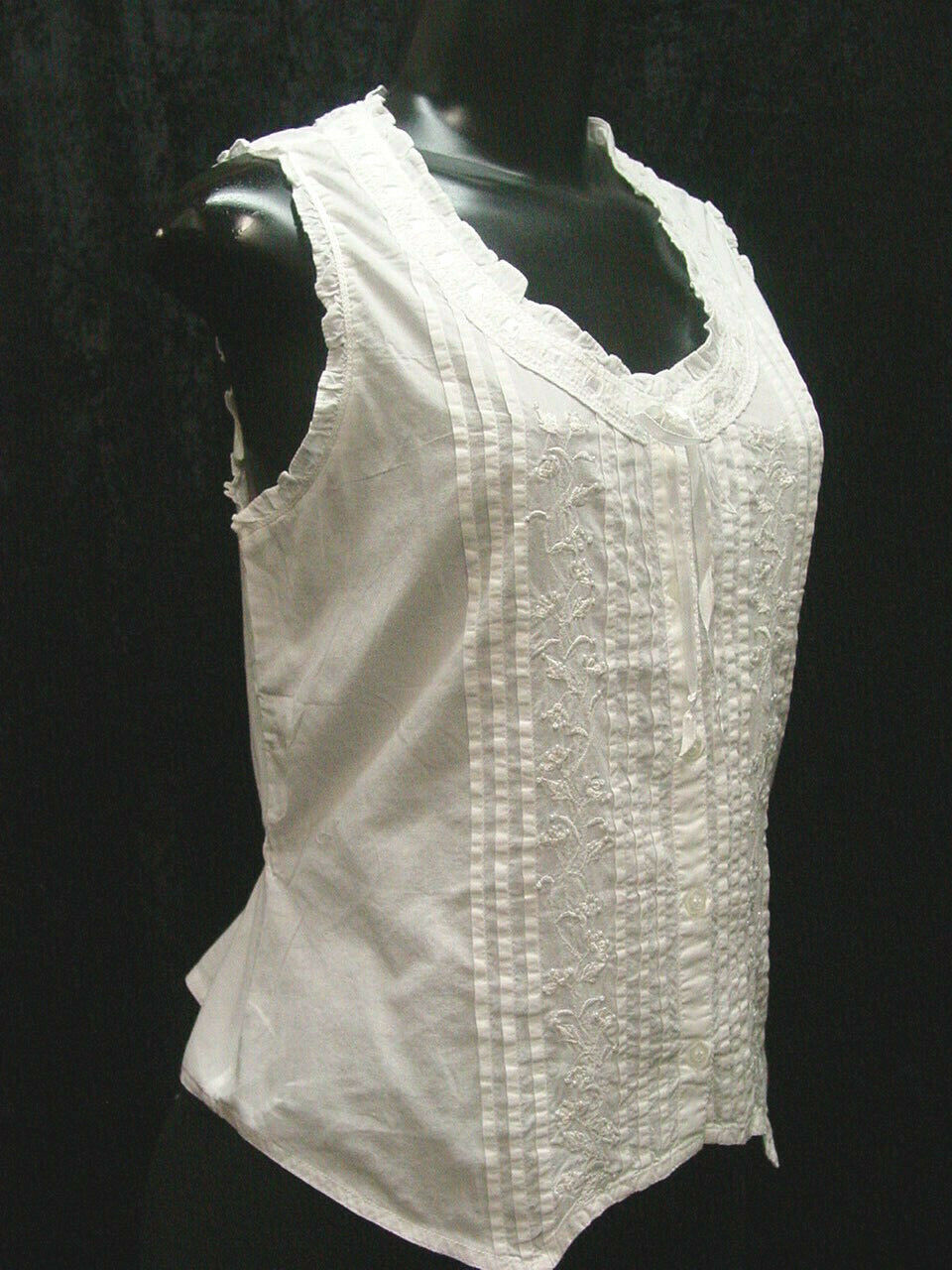 Camisole Corset Cover Victorian Vintage Old West Style All Cotton S-xlarge New