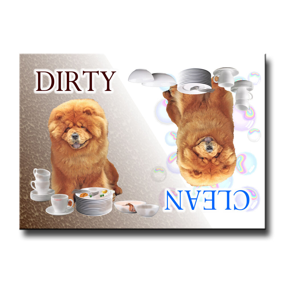 Chow Chow Clean/dirty Dishwasher Magnet Must See Dog