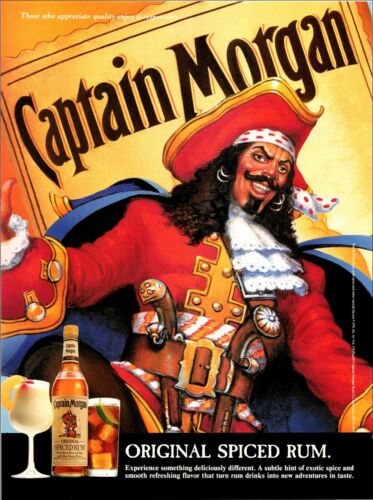 Captain Morgan Original Spiced Rum 1993 Ad Liquor Distillery Print Advertisement