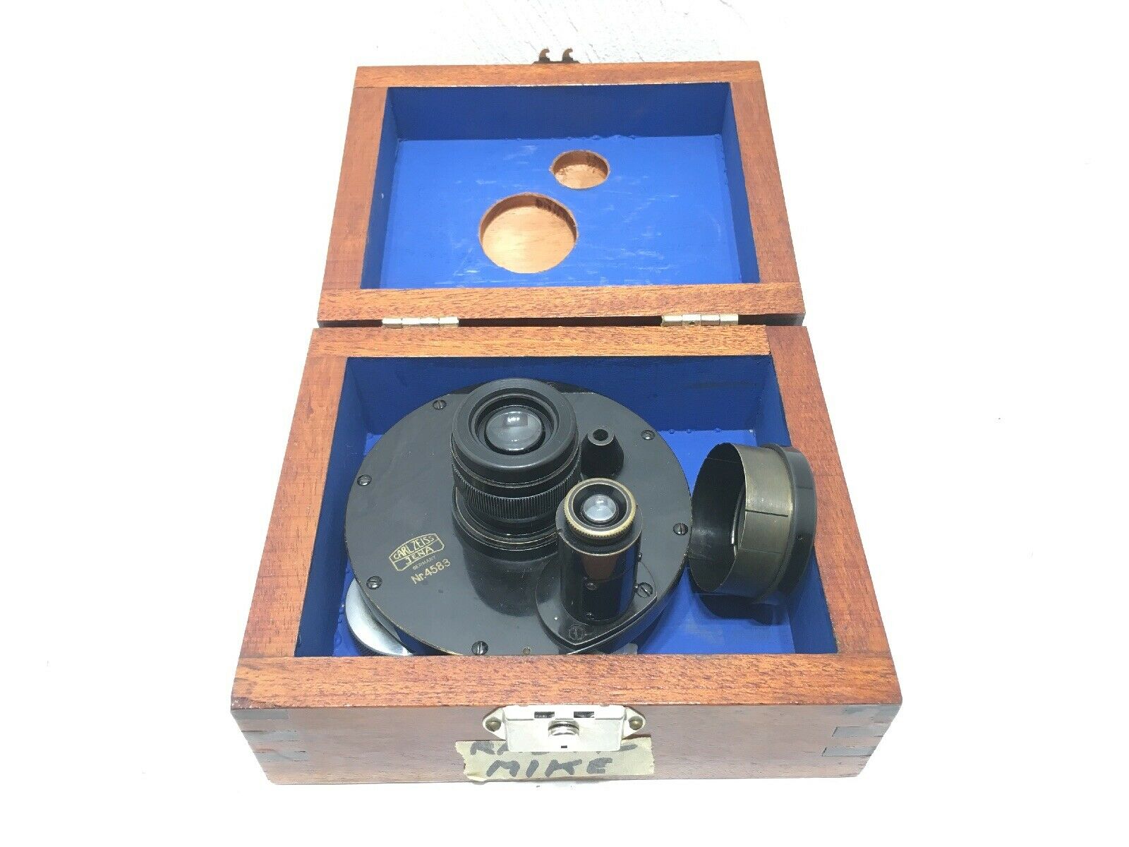 Rare Carl Zeiss Jena # 4583 Radial Microscope Part Lens