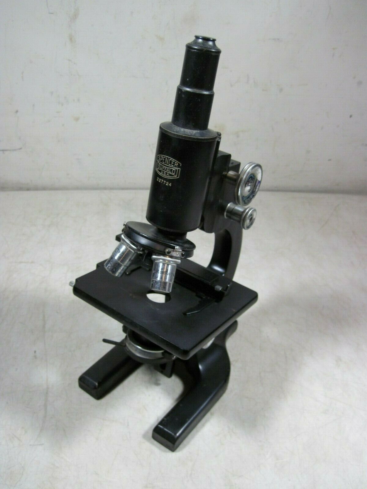 Vintage/antique Spencer Buffalo Usa Microscope