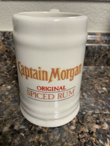Captain Morgan Spiced Rum Stein Ceramic Tankard Mug Pirate Beer Liquor Vintage