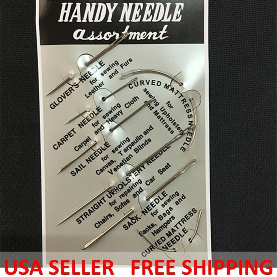 7pcs/pack Hand Repair Upholstery Sewing Needles Carpet Leather Curved Canvas New