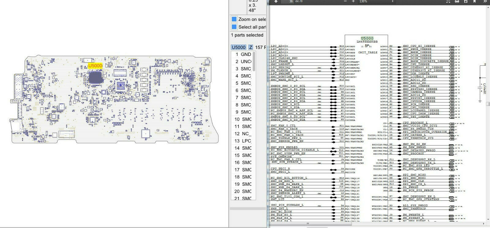 Apple Macbook Pro Retina 13 A1502 Boardview And Diagram Schematic 820-3536